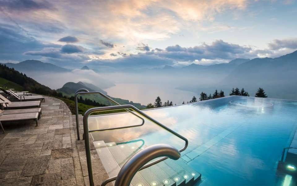 piscinas incríveis Hotel Villa Honegg